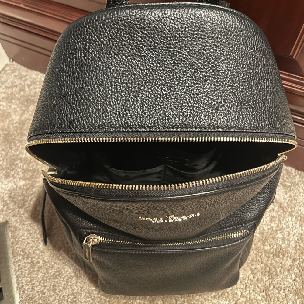 Kate Spade Black Leather Backpack - Picture 4 of 8